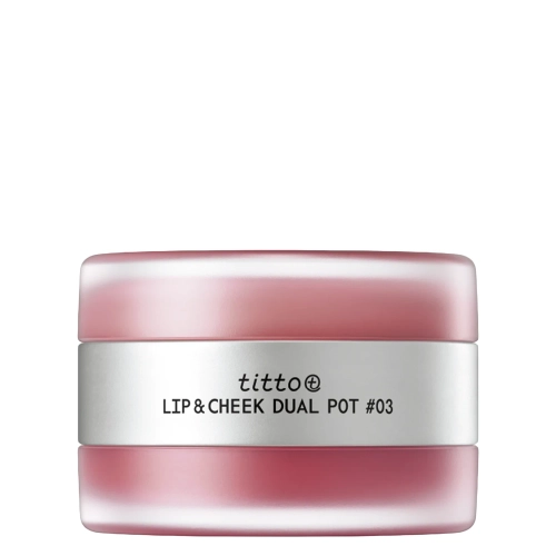 titto - Lip & Cheek Dual Pot - Duó Ajkakra és Orcákra - #03 Super Magnetic/Nudy Fetish - 10g