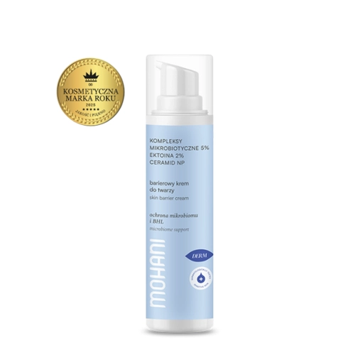 Mohani - Regeneráló Barrier Krém 2% Ektoinnal, 5% Mikrobiotikus Komplexszel és Ceramide NP-vel - 50ml