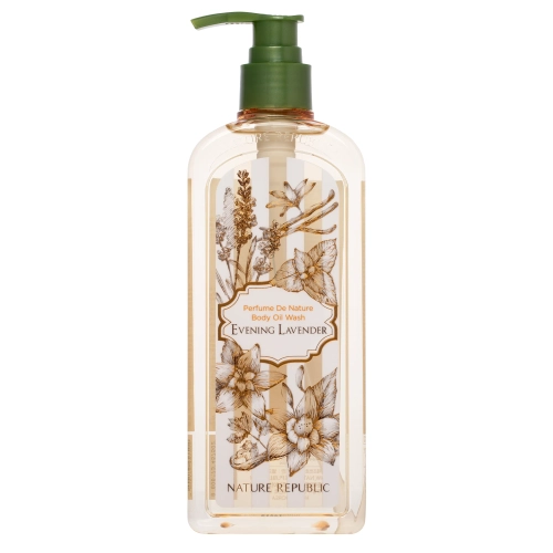 Nature Republic - Perfume De Nature Body Oil Wash - Testmosó Olaj - Evening Lavender - 345ml