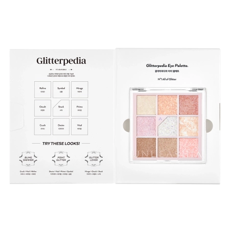 Unleashia - Glitterpedia Eye Palette - Vegán Szemhéjfesték Paletta - 2 All of Glitter - 6,6g