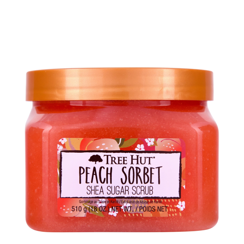 Tree Hut - Shea Sugar Scrub Peach Sorbet - Cukros Testradír - Barack - 510g