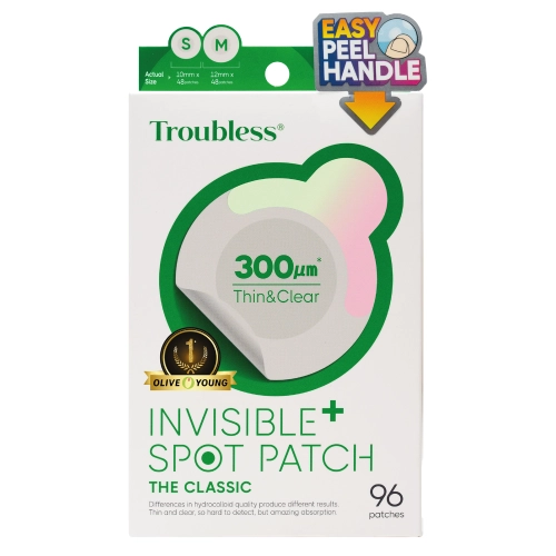 Troubless - Invisible Spot Patch Plus The Classic - Védő és nBőrnyugtató Akne Tapaszok - 96db