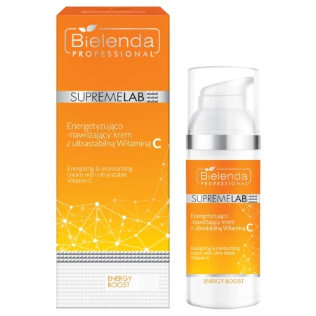Bielenda Professional - Supremelab - Energy Boost - Energizing & Moisturizing Cream with Ultra-Stable Vitamin C - Energizáló és Hidratáló Krém Ultra-stabil C-vitaminnal - 50ml