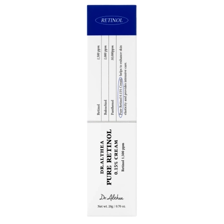 Dr. Althea - Pure Retinol 0,15% Cream - Öregedésgátló Arckrém Retinollal - 20g