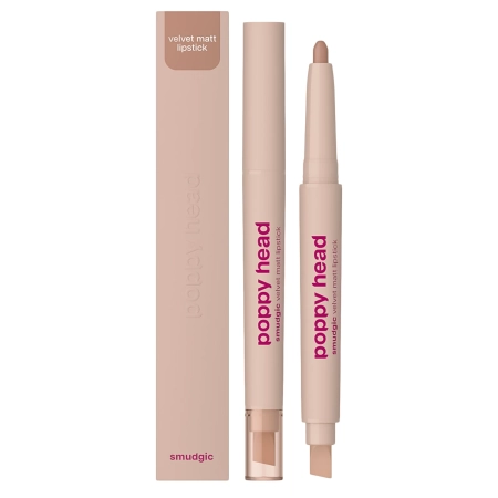 Poppy Head - Smudgic Velvet Matt Lipstick - Matt Ajakrúzs - 02 Spellbound Nude - 0,85g