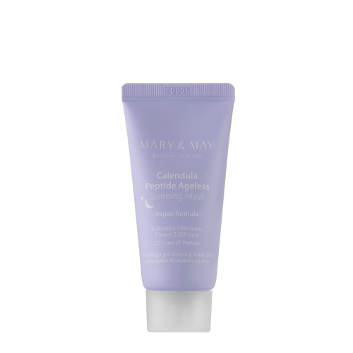 Mary&May - Vegan Calendula Peptide Ageless Sleeping Mask - Nyugtató és Feszesítő Éjszakai Maszk - 30g