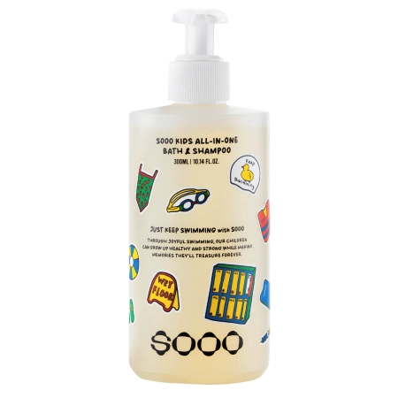 SOOO - Swim Kids All-in-One Bath & Shampoo - 2 az 1-ben Gél - 300ml