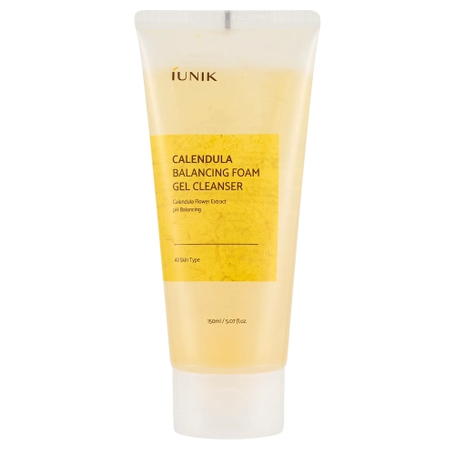 iUNIK - Calendula Balancing Foam Gel Cleanser - Gyengéd Arclemosó Gél - 150ml