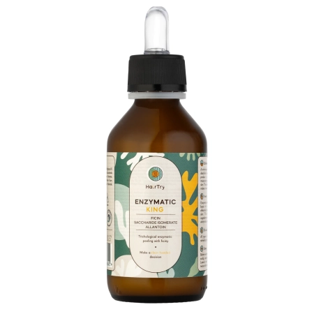HairTry - Enzymatic King - Trichológiai Enzimes Fejbőr Hámlasztó Ficinnel -100ml