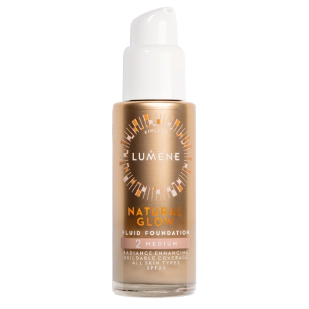 Lumene - Natural Glow Fluid Foundation SPF20 - Ragyogtató Alapozó - 2 Medium - 30ml