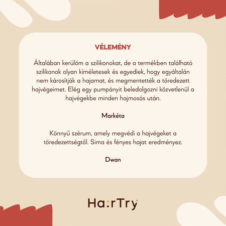HairTry - Silky Shield - Védő és Simító Hajvégszérum - 50ml