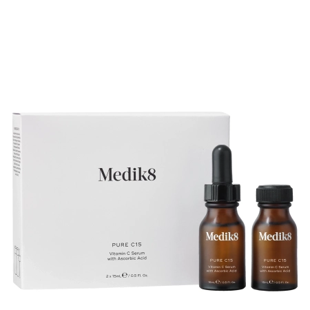 Medik8 - Pure C15 - Anti-Aging Nappali Szérum Tiszta C-vitaminnal - 2x15ml