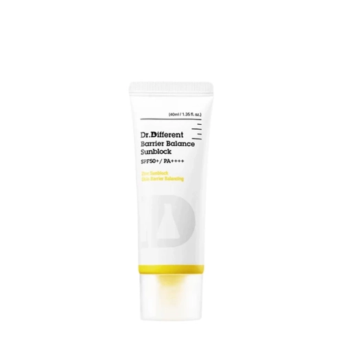 Dr.Different - Barrier Balance Sunblock SPF50+ PA++++ - Ásványi Fényvédő Krém - 40ml