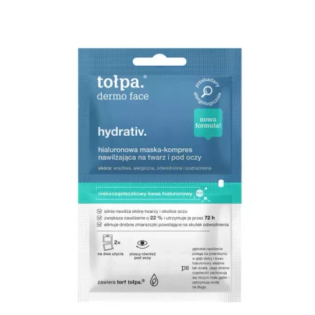 Tołpa - Dermo Face Hydrativ - Hialuronsavas Borogatás Arcra és Szem Alá - 2x6ml