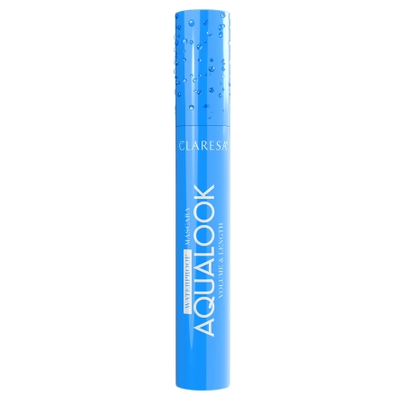 Claresa - Aqualook Waterproof Volume&Length Szempillaspirál - Fekete - Vízálló, Dúsító és Hosszabbító Szempillaspirál - Fekete - 8g