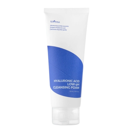 Isntree - Hyaluronic Acid Low-pH Cleansing Foam - Alacsony pH-értékű Arctisztító Hab Hialuronsavval - 150ml
