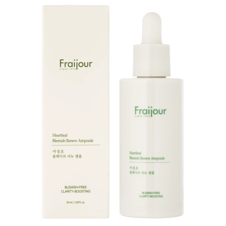 Fraijour - Heartleaf Blemish Renew Ampoule - Ampulla Érzékeny és Problémás Bőrre Ezüst Szirtőr Kivonattal - 50ml