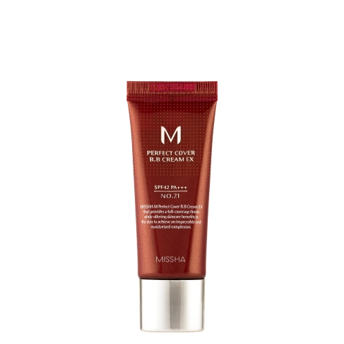 Missha - M Perfect Cover BB Cream SPF42/PA++ - Fedő BB Krém - No.21 Light Beige - 20ml