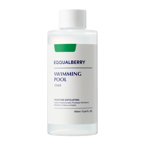 EQQUALBERRY - Swimming Pool Daily Facial Toner - Hidratáló és Hámlasztó Arctoner - 155ml