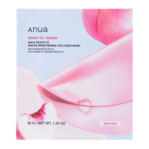 Anua - Barack 70 Niacin Brightening Collagen Mask - Világosító Fátyolmaszk Kollagénnel - 38g