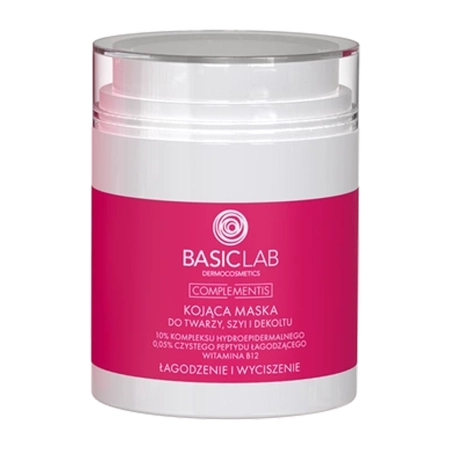 BasicLab - Complementis - Bőryugtató Maszk Arcra, Nyakra és Dekoltázsra - 50ml