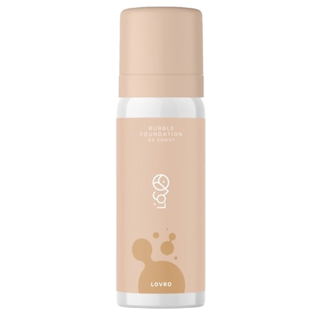 LOVRO - Bubble Foundation - Alapozó Habosított Ragyogtató Formulával - 04 Sunny - 50ml