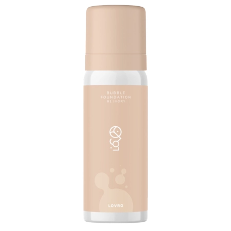 LOVRO - Bubble Foundation - Habos Alapozó Ragyogtató Hatással - 01 Ivory - 50ml