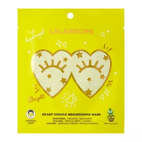 LalaRecipe - Heart Goggle Brightening Mask - Világosító Szemmaszk - 7g
