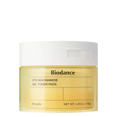 Biodance - Vita Niacinamide Gel Toner Pads - Ragyogtató Arckorongok - 60db