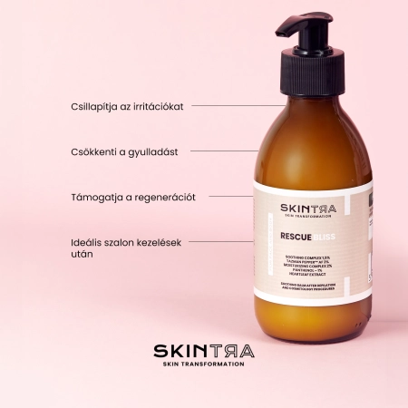 SkinTra - Rescue Bliss - Arc- és Testbalzsam Szőrtelenítés és Kozmetikai Kezelések Után - 200ml 