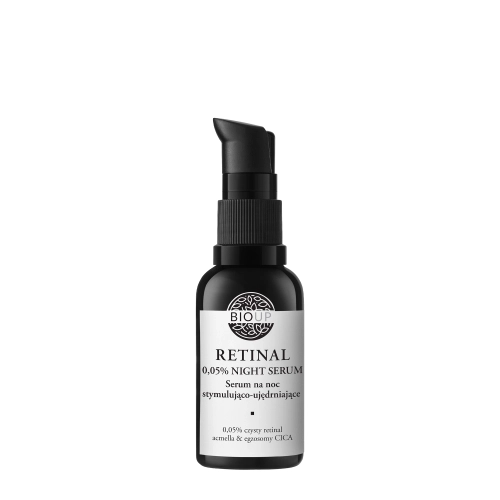 Bioup - RETINAL - Stimuláló és Feszesítő Szérum Retinallal 0,05%, Acmellával és CICA Egzoszómákkal - 30ml