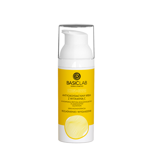BasicLab - Világosítás és Simítás - Könnyű Állagú, Antioxidáns Hatású C-vitamin Krém - 50ml
