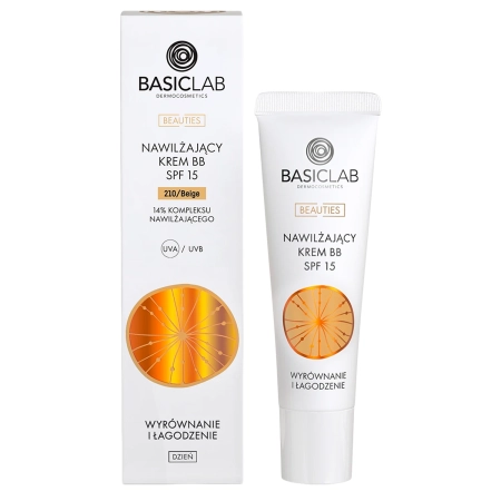 BasicLab - Hidratáló BB Krém SPF 15, Beige, 14% Hidratáló Komplex - 33ml