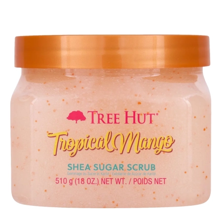 Tree Hut - Shea Sugar Scrub Tropical Mango - Cukros Testradír Mangó - 510g