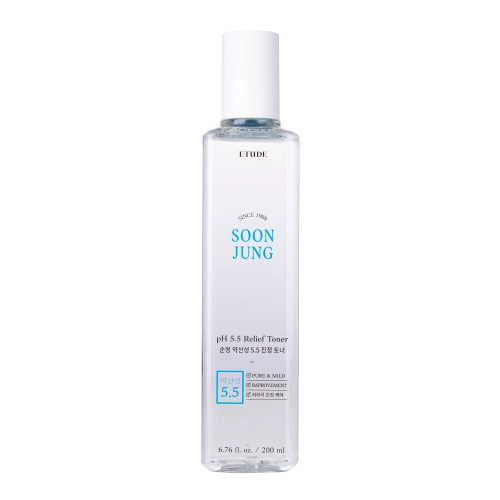 Etude House - SoonJung PH 5.5 Relief Toner - Bőrnyugtató Tonik - 200ml