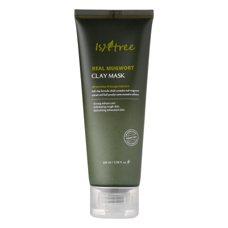 Isntree - Real Mugwort Calming Clay Mask - Agyag Maszk Ürömmel - 100ml