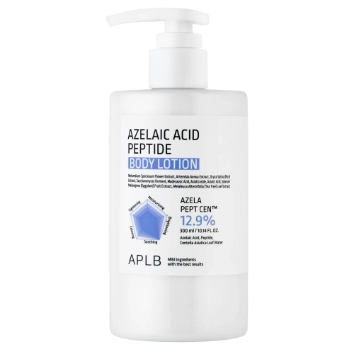 APLB - Azelaic Acid Peptide Body Lotion - Bőrsimító Testbalzsam Azelainsavval és Peptidekkel - 300ml