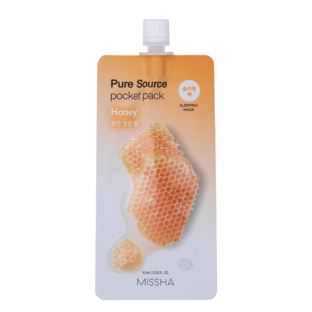 Missha - Pure Source Pocket Pack - Honey - Regeneráló Arcmaszk - 10ml