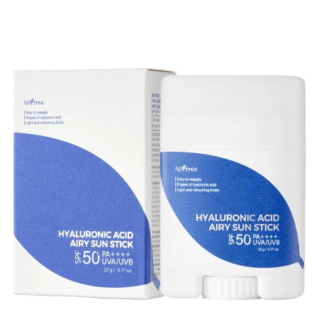 Isntree - Hyaluronic Acid Airy Sun Stick SPF 50+ PA ++++  - Napozókrém Stiftben - 22g