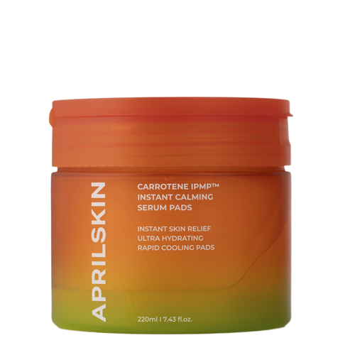 Aprilskin - Carrotene IPMP Instant Calming Serum Pads - Bőrnyugtató Arckorongok - 80db/220g