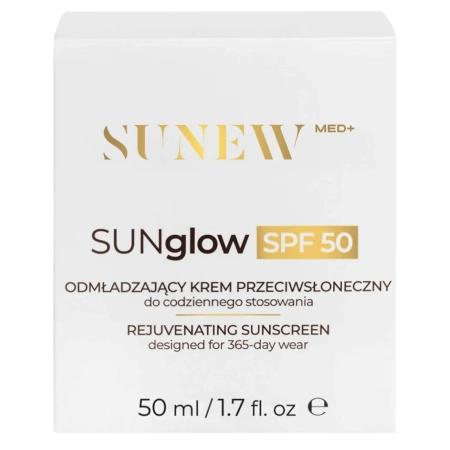 SunewMed+ - SUNglow SPF50 Fiatalító Fényvédő Arcra - 50ml