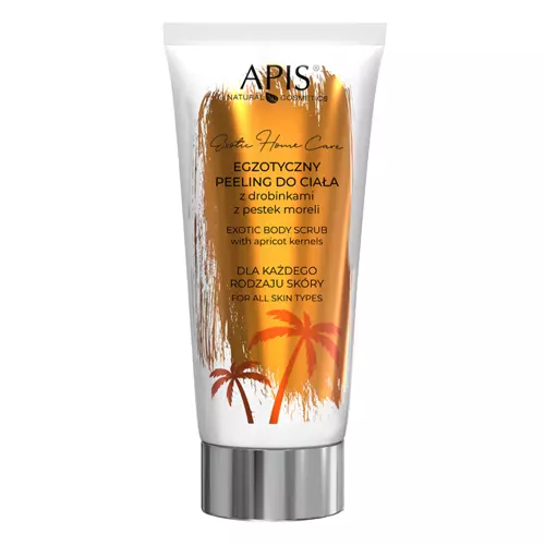 Apis - Exotic Home Care - Egzotikus Testradír Sárgabarackmag Részecskékkel - 200ml