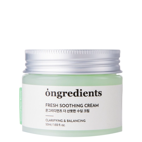 Ongredients - Fresh Soothing Cream - Frissítő és Hidratáló Arckrém - 50ml