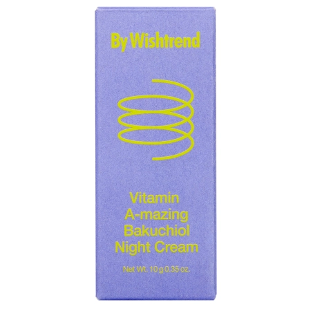 By Wishtrend - Vitamin A-mazing Bakuchiol Night Cream Mini - Éjszakai Arckrém A-vitaminnal és Bakuchiollal - 10g