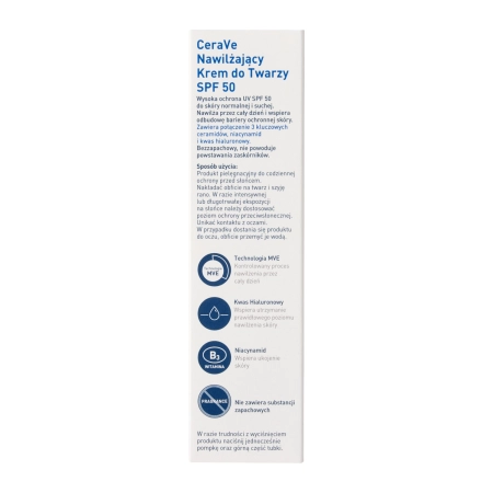 CeraVe - Hidratáló Fényvédő Krém SPF50 - 52ml