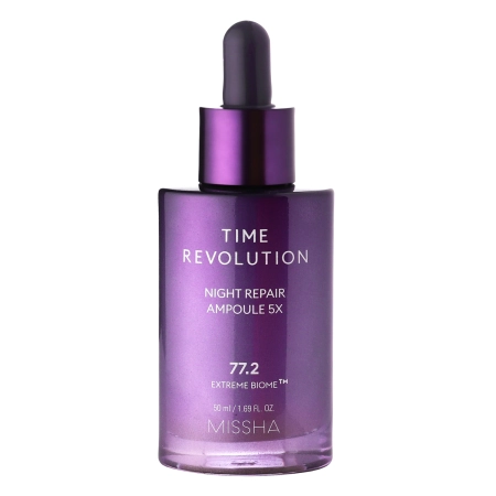 Missha - Time Revolution Night Repair Ampoule 5x - Feszesítő Szérum Fermentált Bifida Lizátummal - 50ml