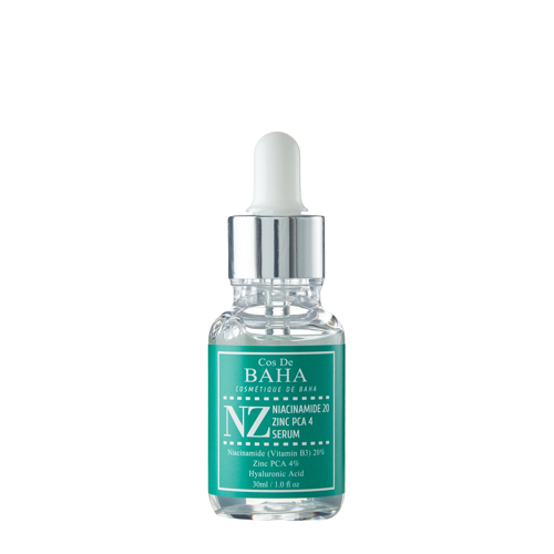 Cos De BAHA - NZ Niacinamide 20 Zinc PCA 4 Serum - Szérum 4% cinkkel és 20% niacinamiddal - 30ml