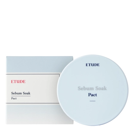 Etude House - Sebum Soak Pact - Mattító Kompakt Púder - 9.5g