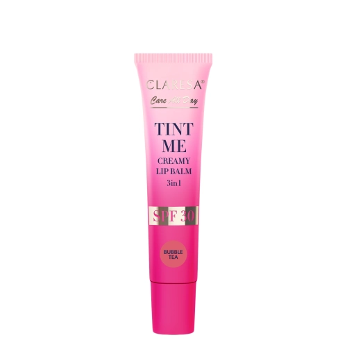 Claresa - Tint Me Creamy Lip Balm 3in1 SPF 30 - Színezett Ajakbalzsam SPF30 UV-szűrővel - Bubbletea - 12 ml