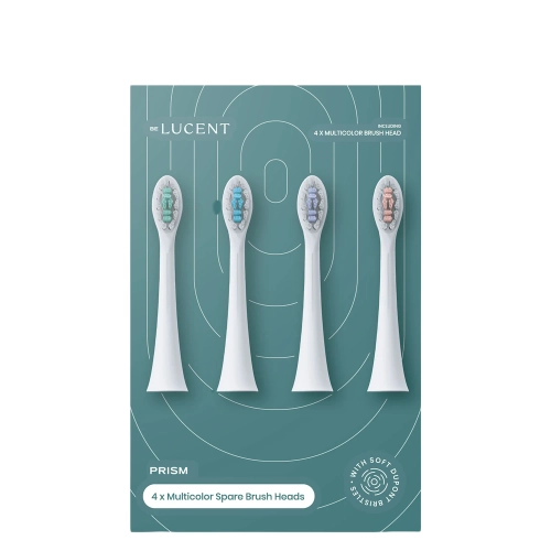 Lucent - Prism Toothbrush Heads - Cserélhető Fogkefe Fejek - Többszínű - 4db